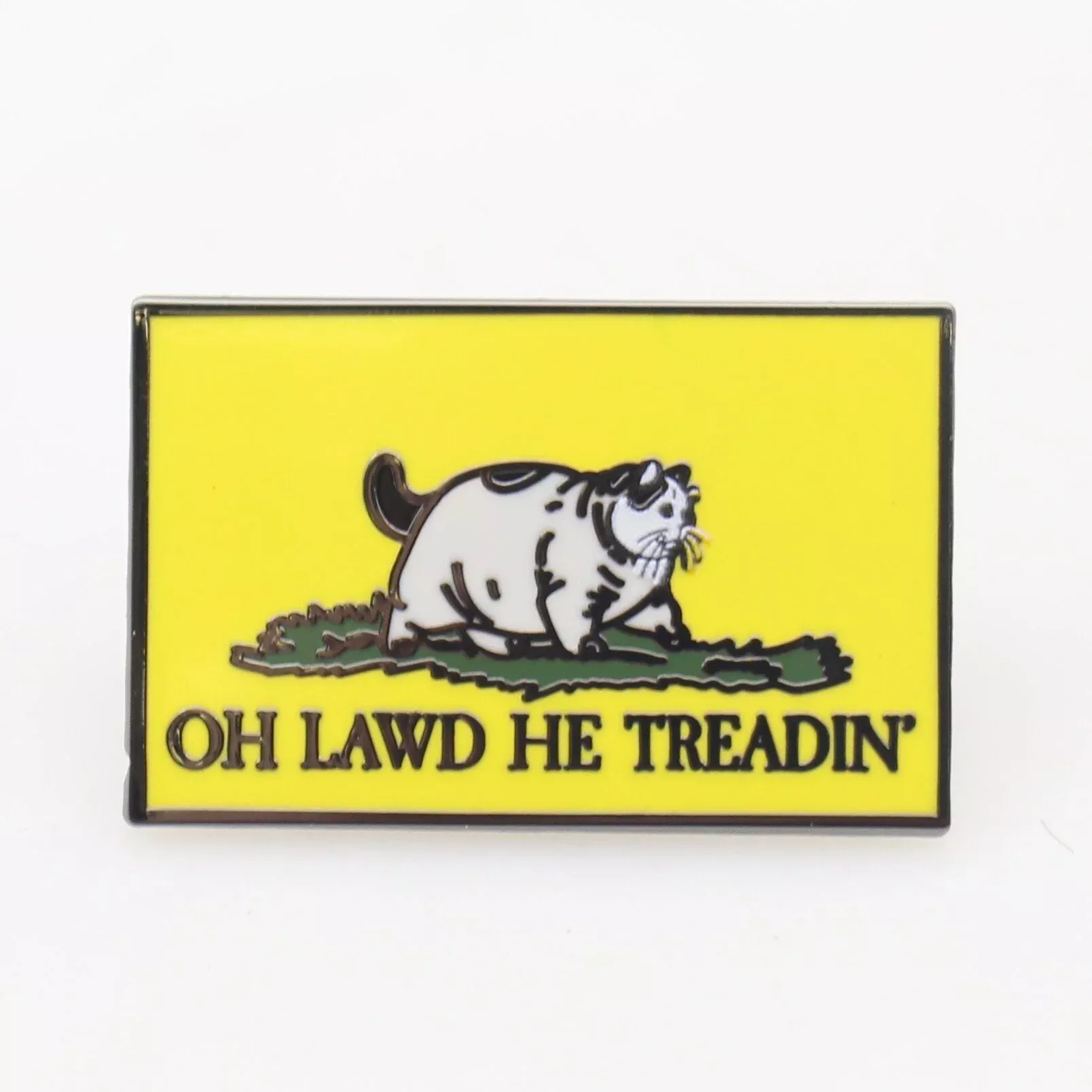 Oh Lawd He Treadin' Enamel Pin