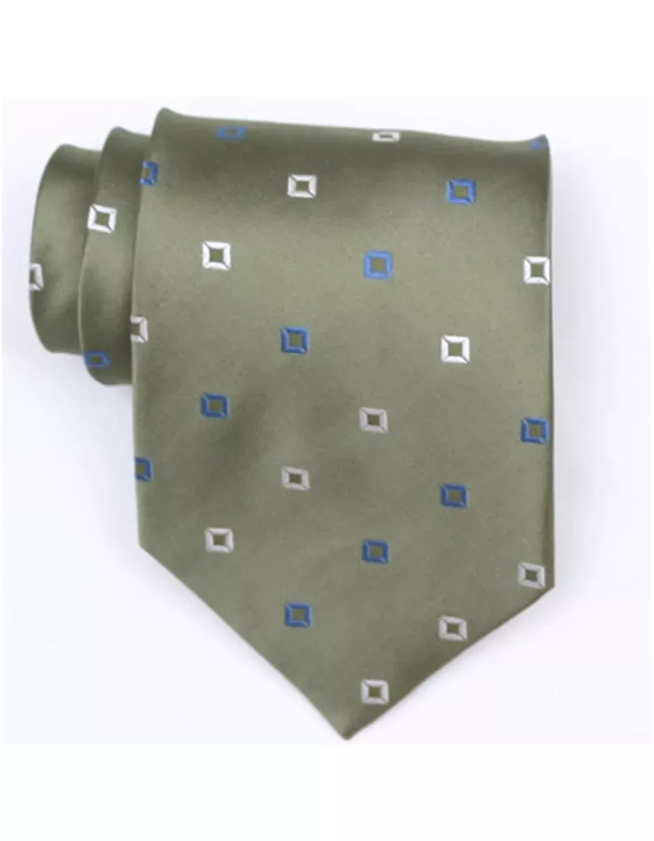 Olive Square Neck Tie