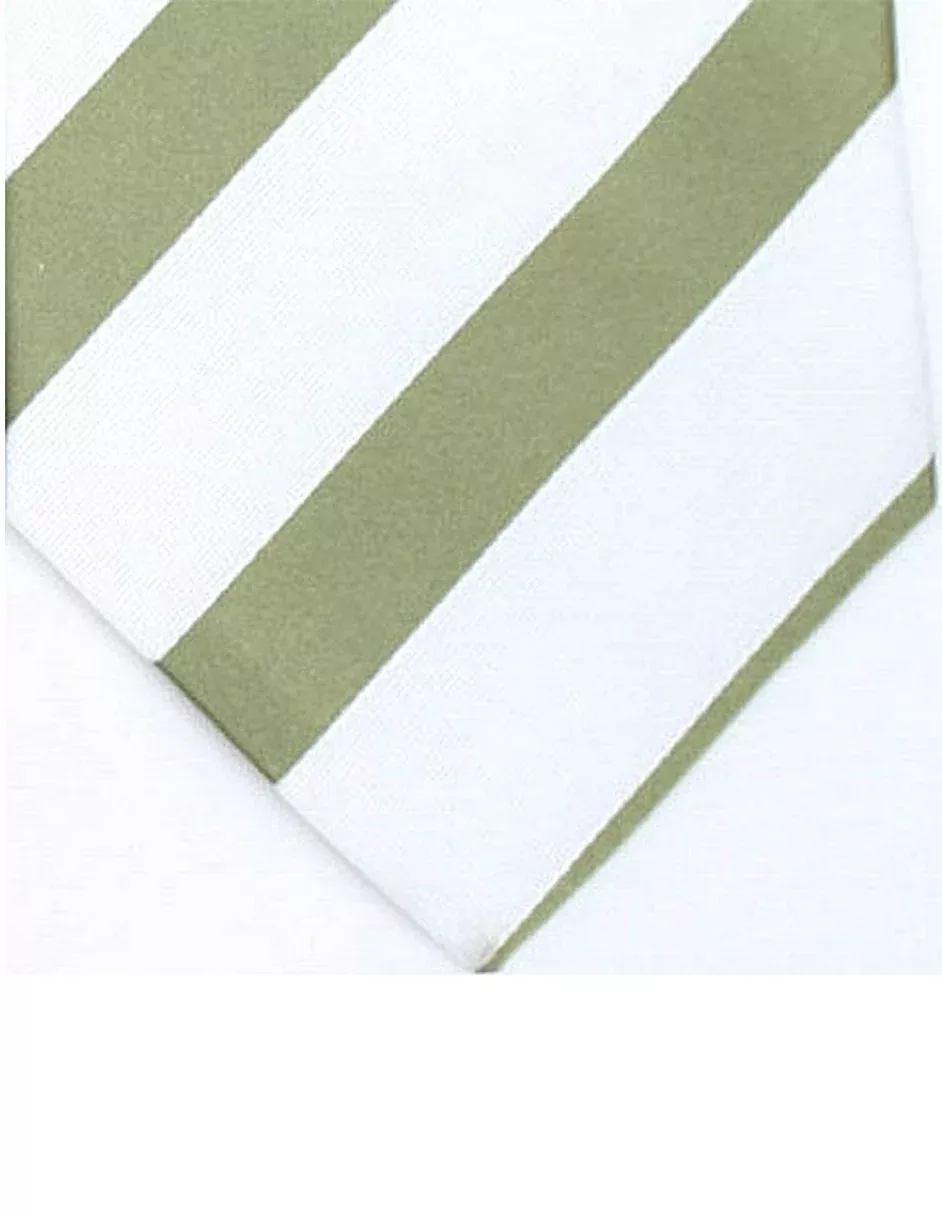 Olive & White Neck Tie