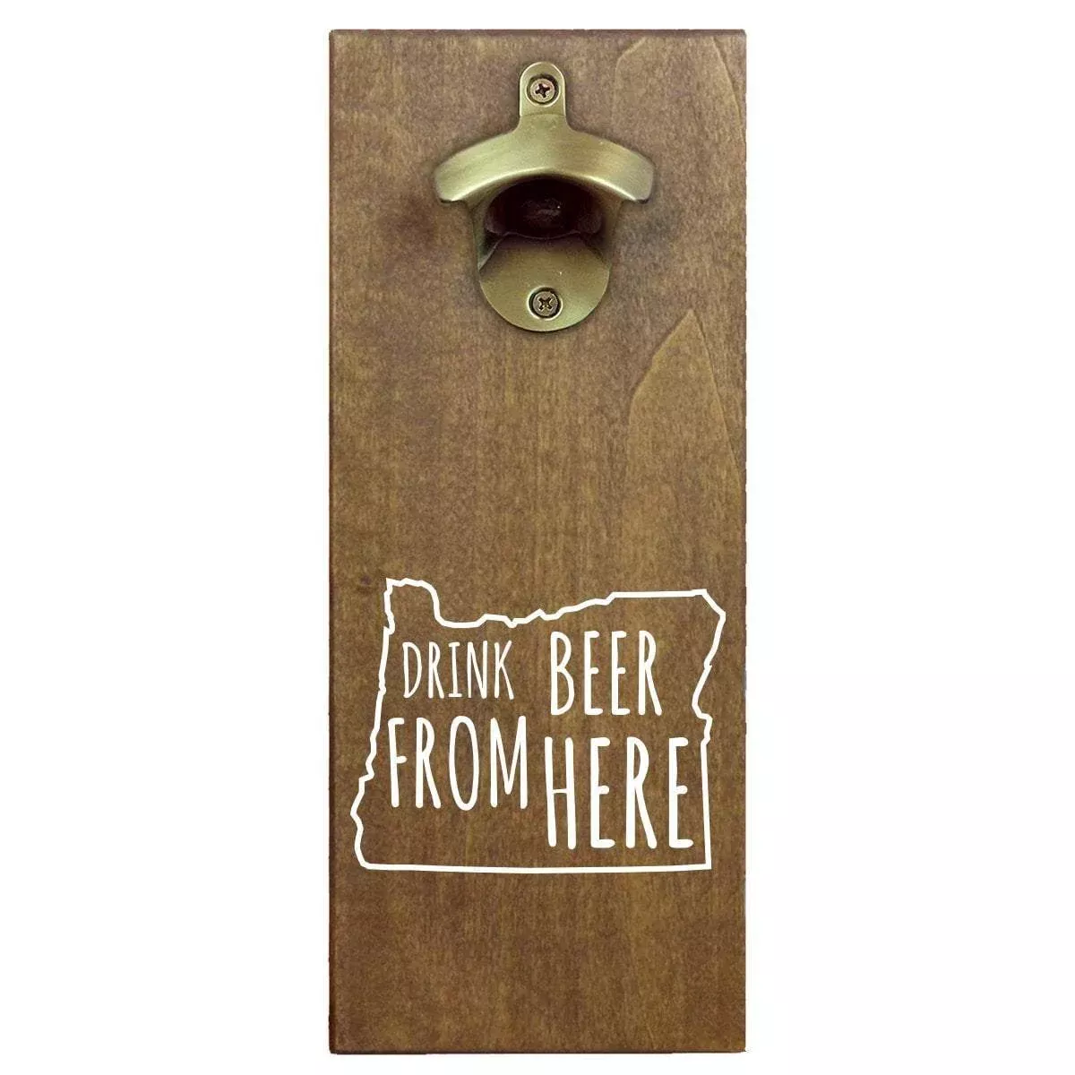 Oregon Drink Beer From Here Cap Catching Magnetic Bottle Opener