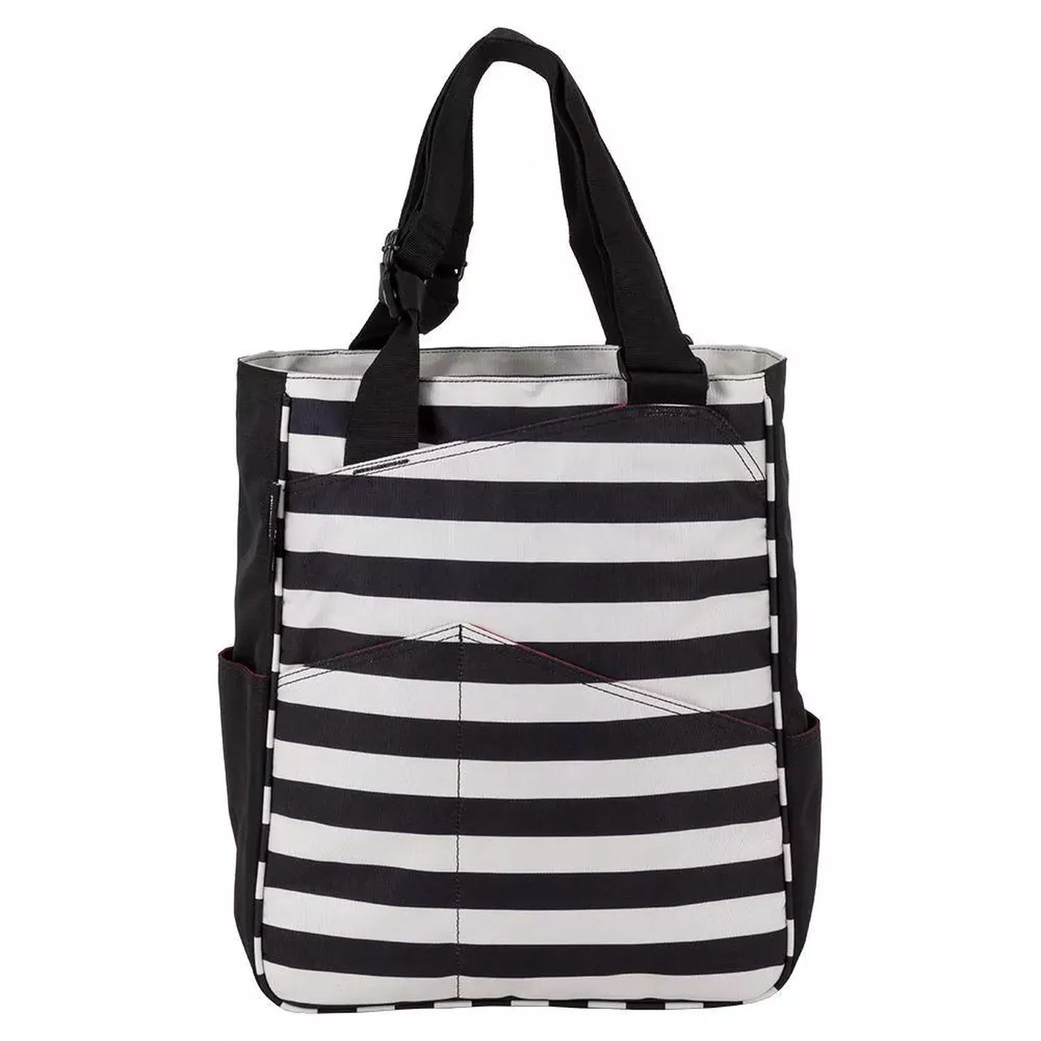 Original Tennis Tote Stripes Black and Coconut