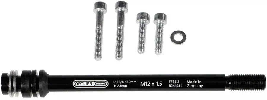 Ortlieb Thru Axle M6-Connector - 1.5mm Black