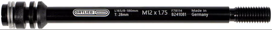 Ortlieb Thru Axle M6-Connector - 1.75mm Black