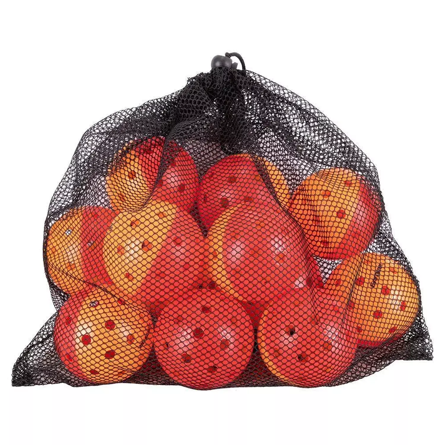Outdoor Pickleball Training Balls Dozen Red and Orange