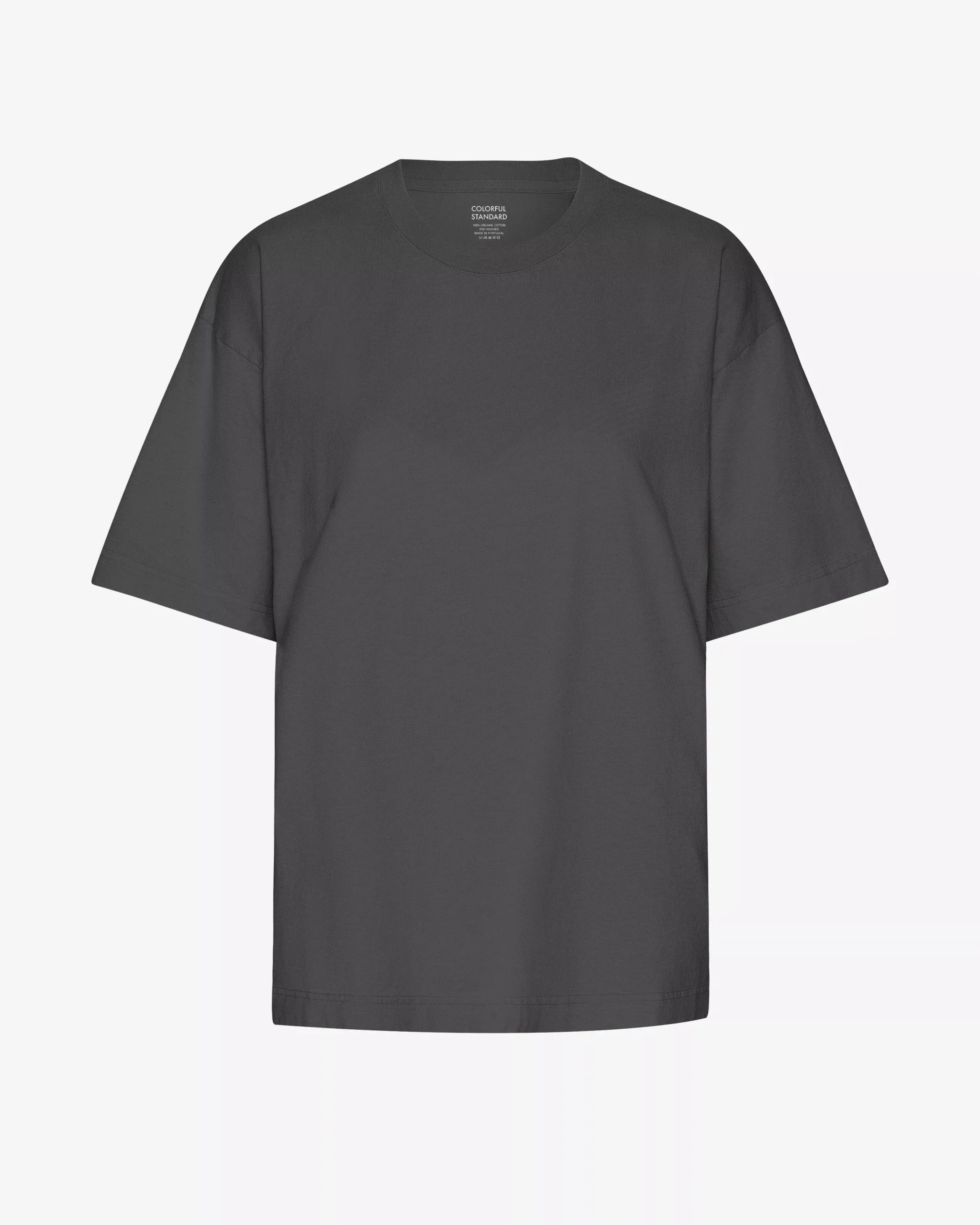 Oversized Organic T-Shirt - Lava Grey