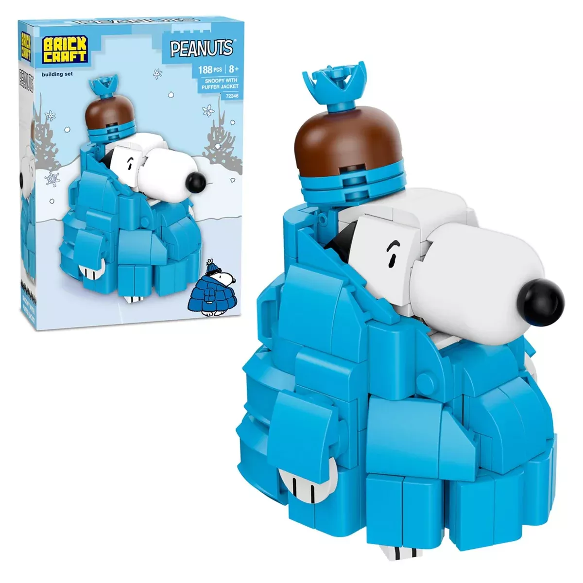 Peanuts - Snoopy Puffer Jacket 188-Piece Brickcraft Building Set