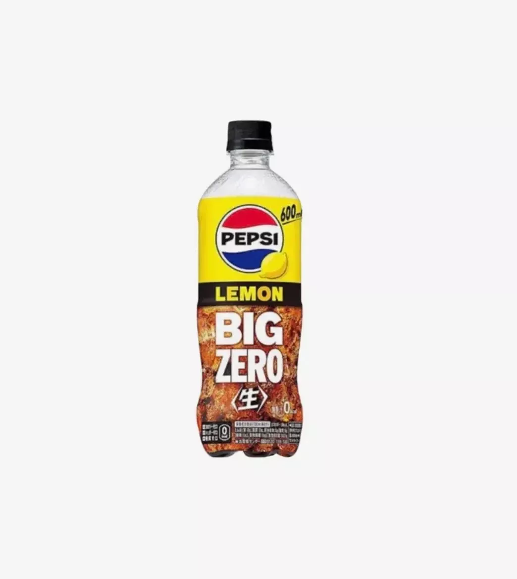 Pepsi Lemon Big Zero 600mL – Zero Sugar Lemon Pepsi Soda (Japan)