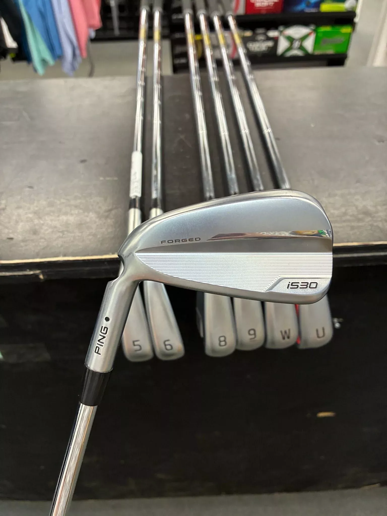 Ping i530 Iron Set Left Hand 5-PWUW Stiff Flex (Used)