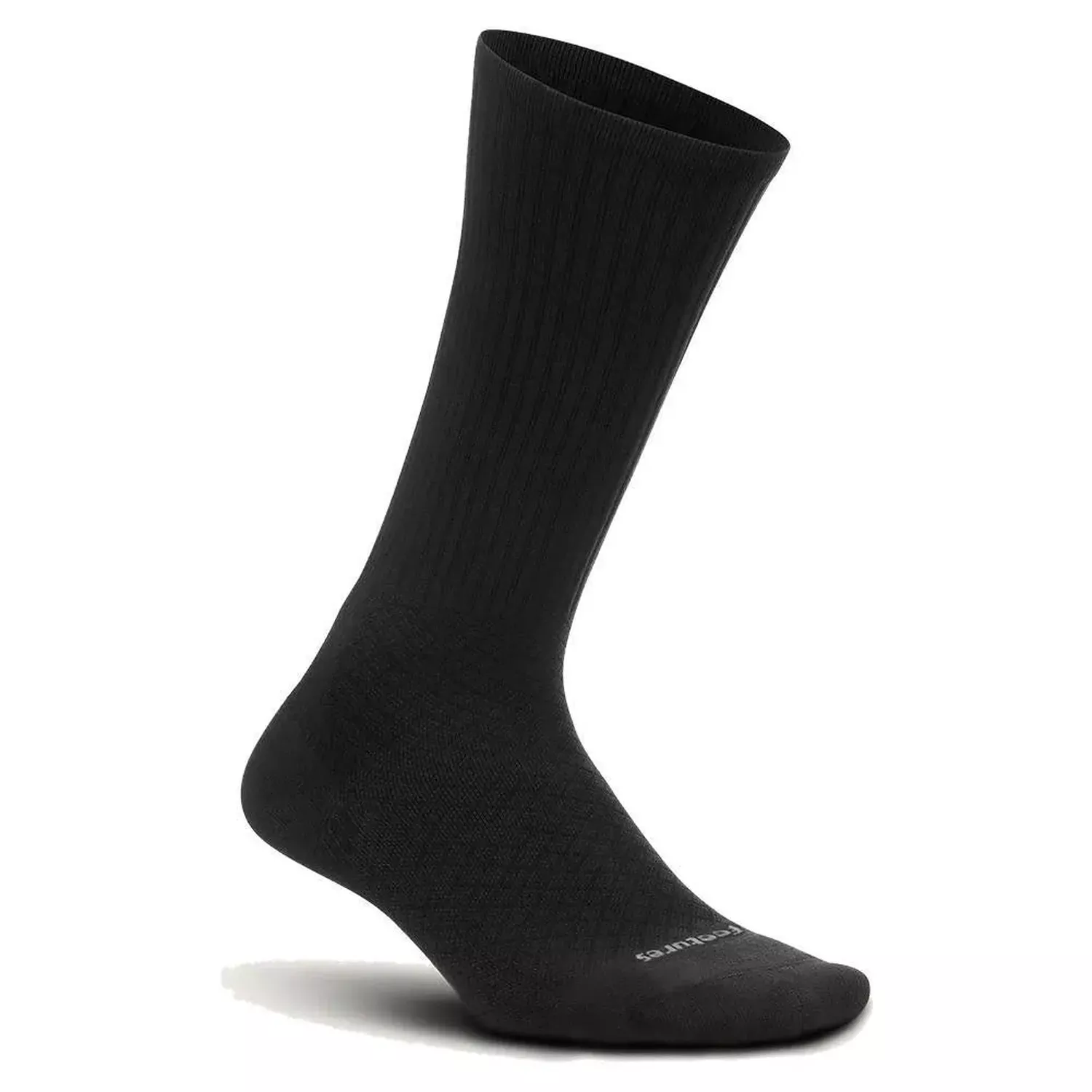 Plantar Fasciitis Relief Cushion Crew Socks Black