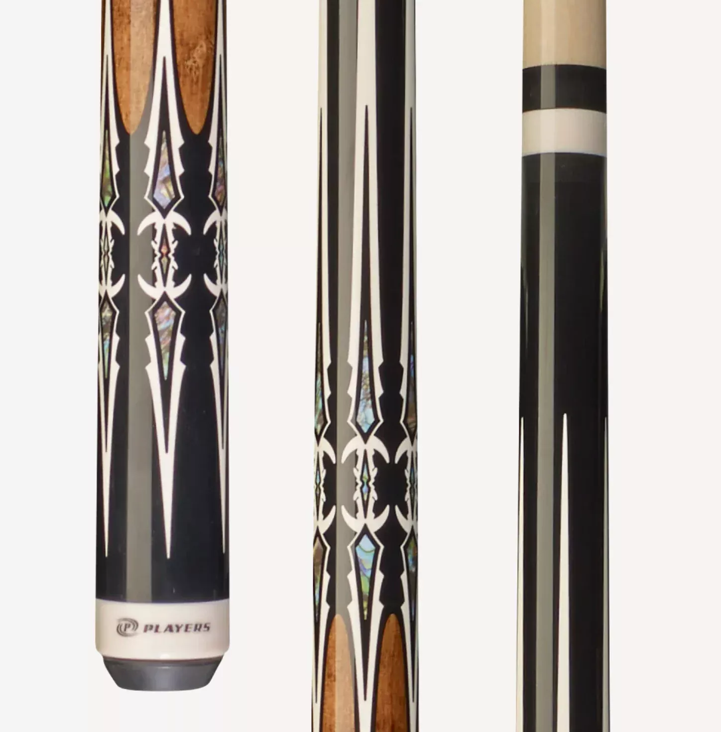 Players Black & Antique Maple Wrapless Cue