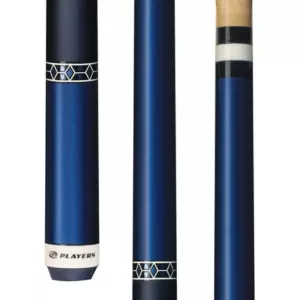Players Brilliant Blue Gloss Wrapless Cue