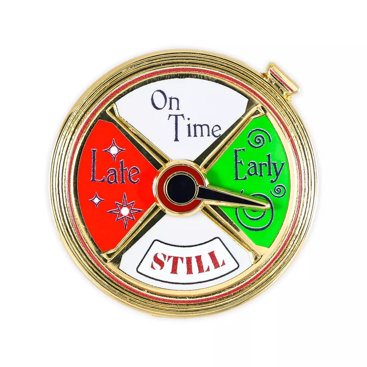The Polar Express - Conductor's Stopwatch Spinning Enamel Pin