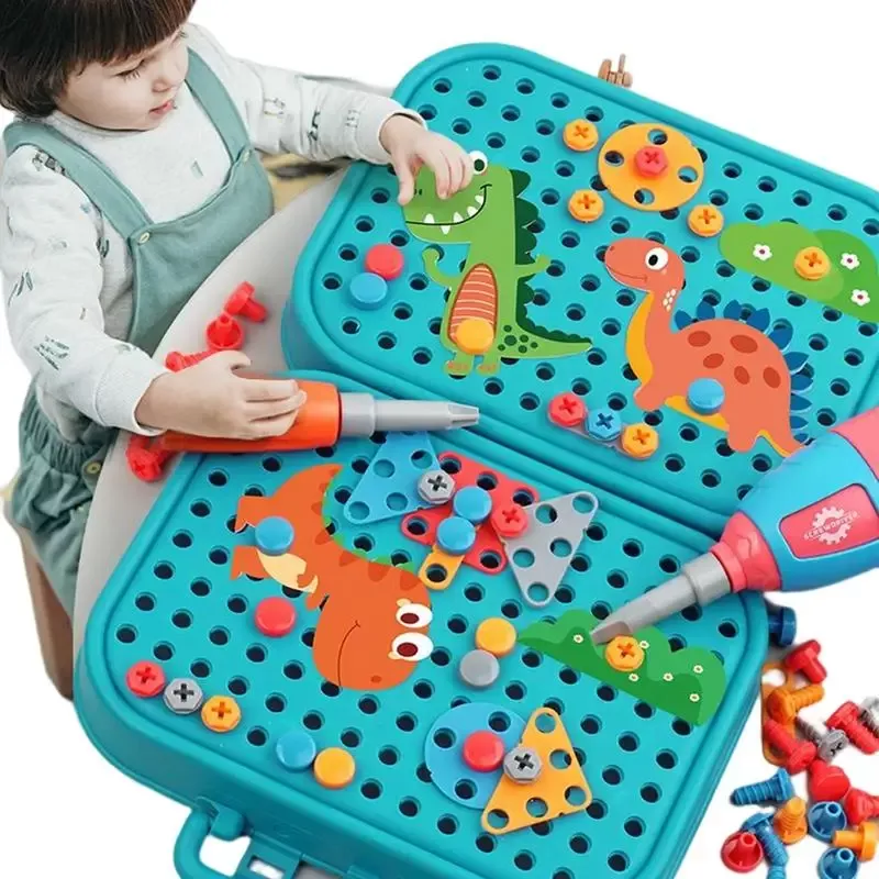 Pretend Play Power Tools with Dinosaur Theme