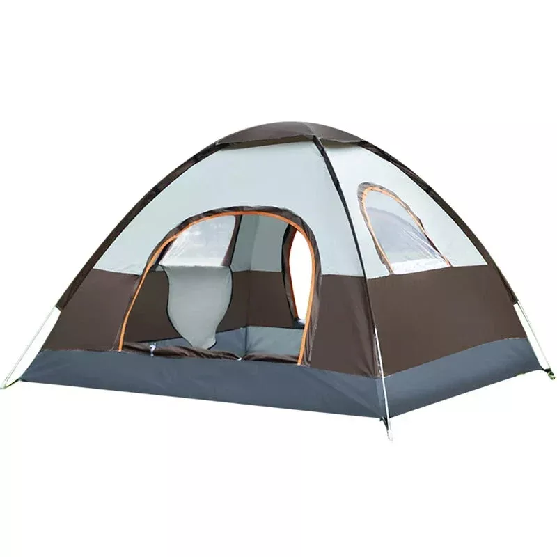 Quick Set 3-4 Person Camping Tent with Sunshade