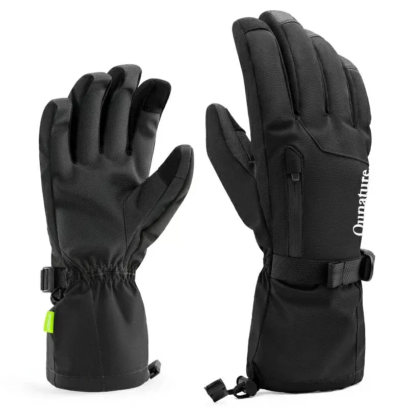 Qunature Ski GlovesMulti-Fabric, Touchscreen, Warmth Lock