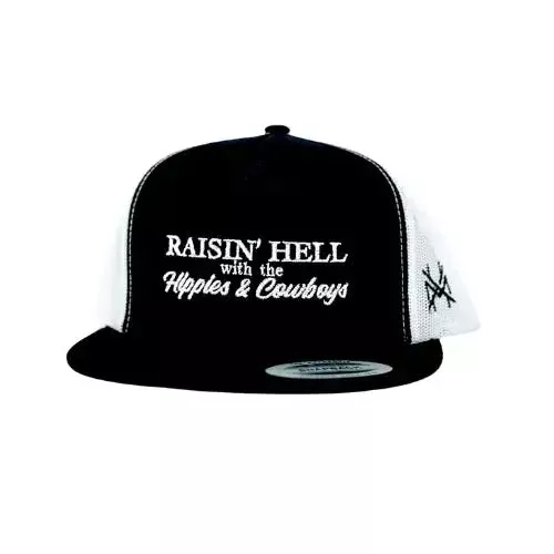 Raising Hell with the Hippies and Cowboys Snapback Hat