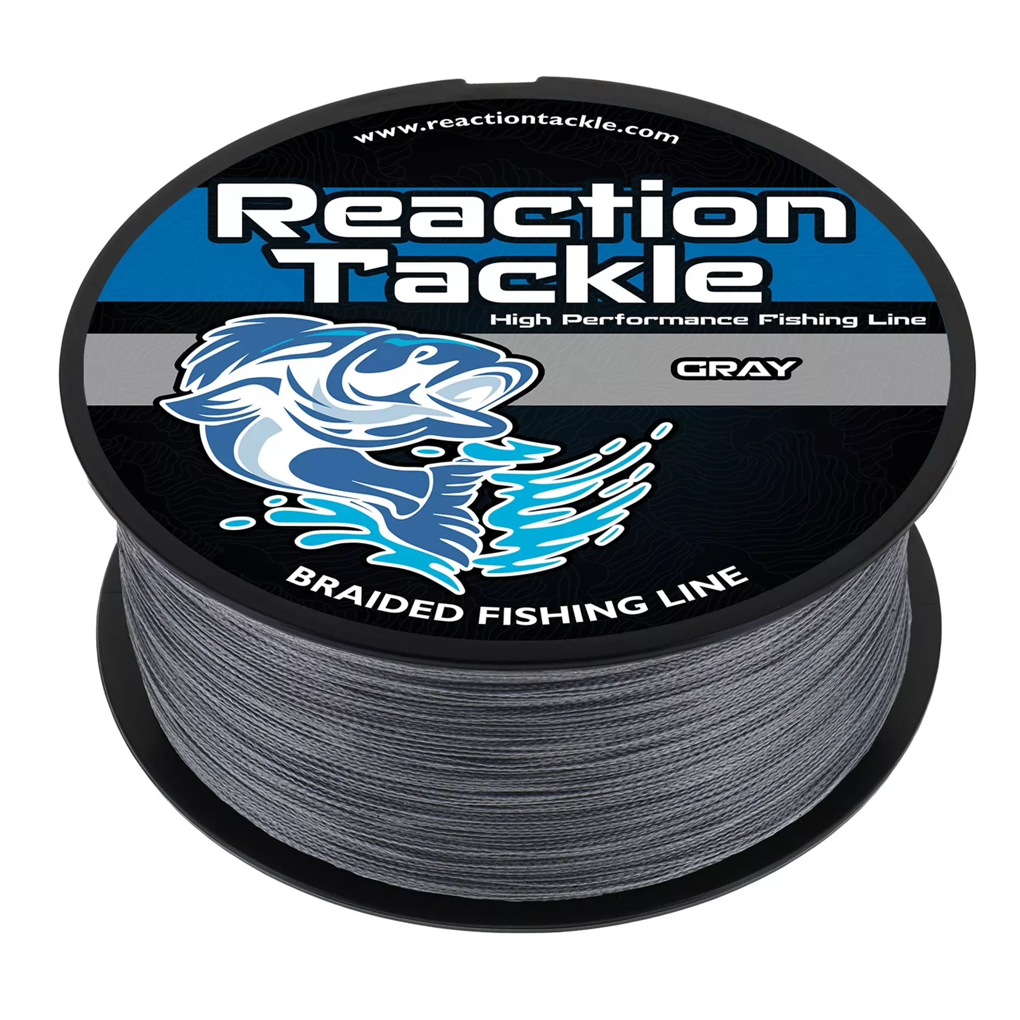 Reaction Tackle Braided Fishing Line - Gray