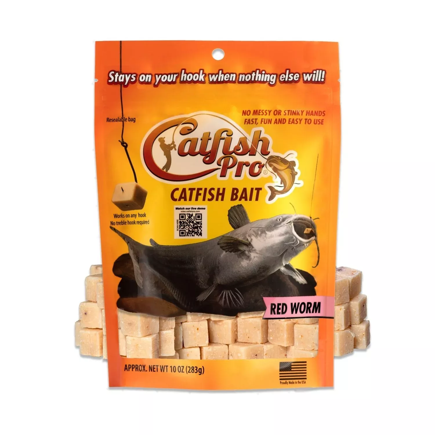 Red Worm Catfish Bait