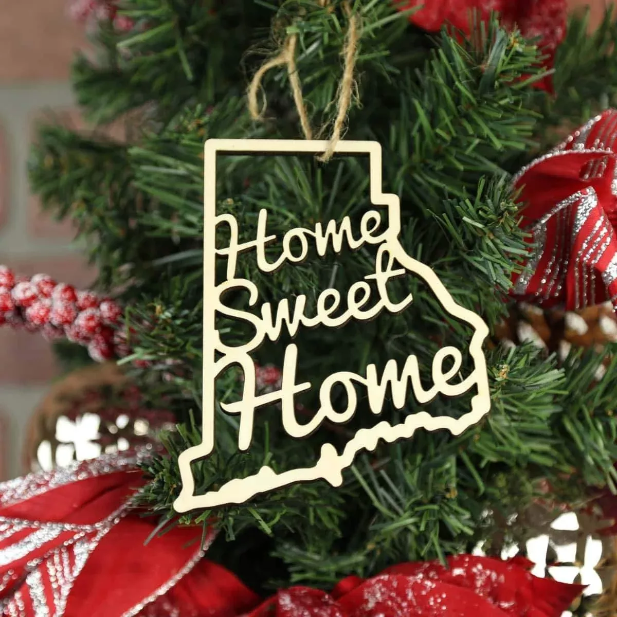 Rhode Island Home Sweet Home Ornaments