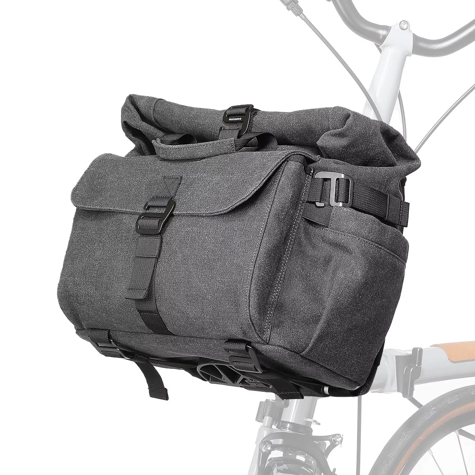 ROCKBROS Folding Bike Handlebar Bag Backpack - H46