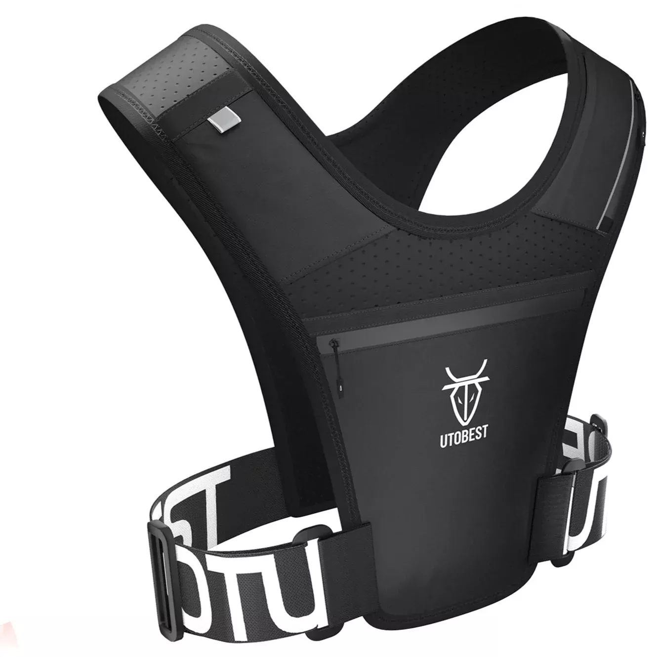 Running Vest with LED Light & Phone Holder for Training & Cycling