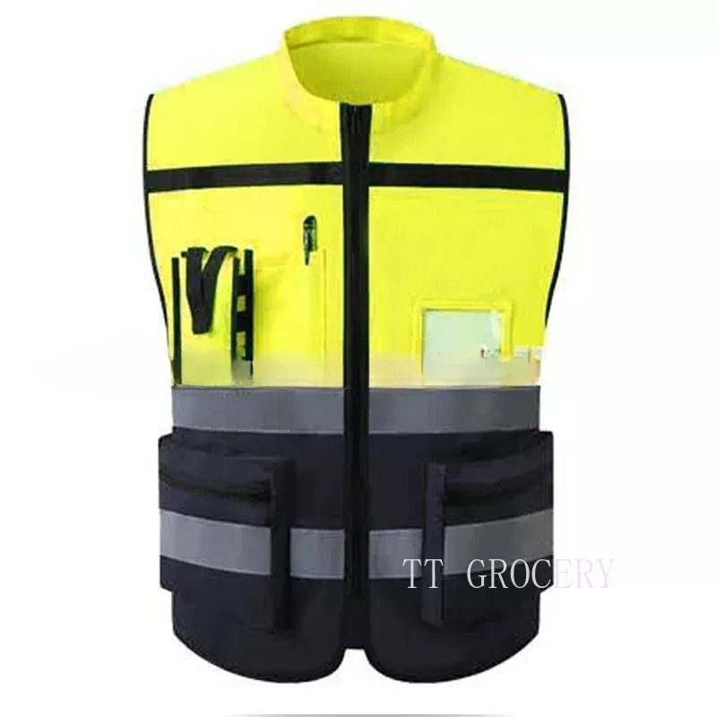 Safety First Men's Reflective Work Vest with Practical Features