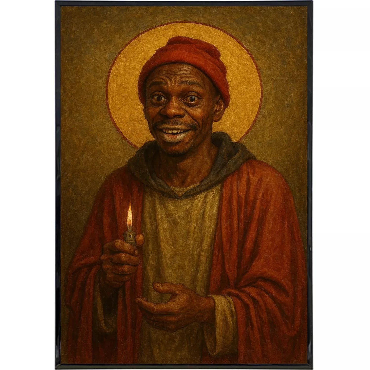 Saint Tyrone of The Rock Poster Print