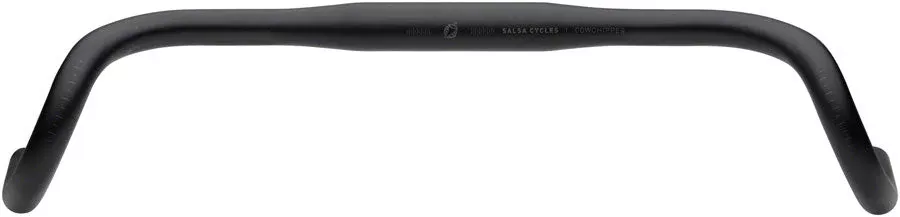 Salsa Cowchipper Drop Handlebar - 31.8mm Clamp 52cm Width Aluminum Black