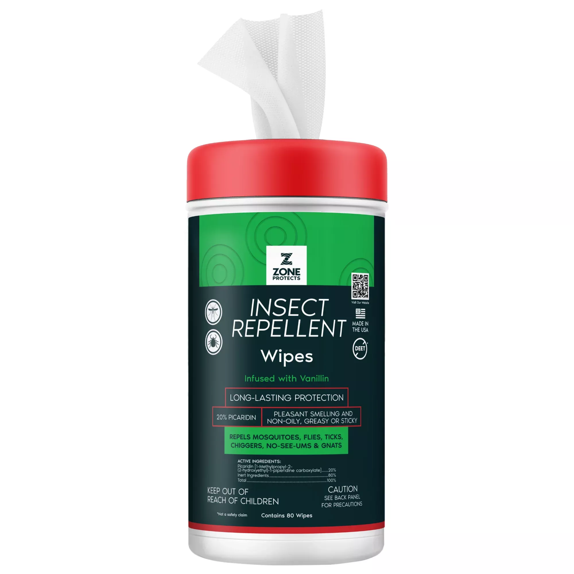Scented Insect Repellent Wipes