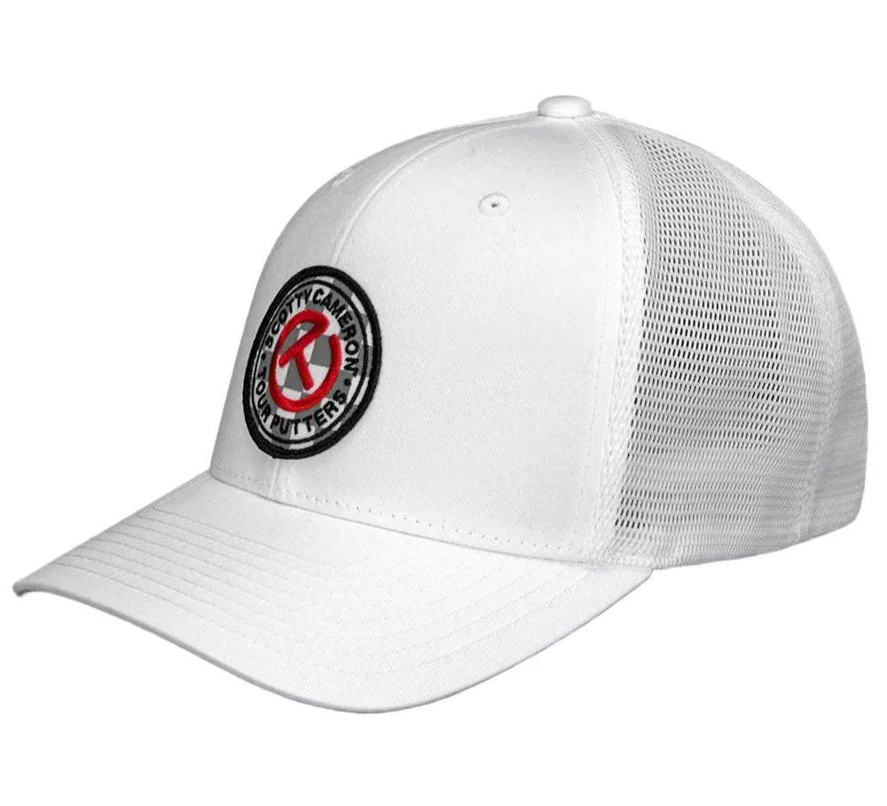 Scotty Cameron White Checkered Circle T Patch Flexfit Trucker Hat