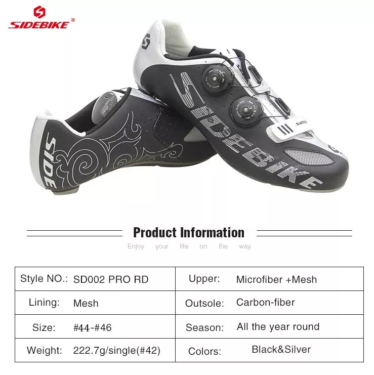 SD002 PRO RD Shoes- Black&Sliver