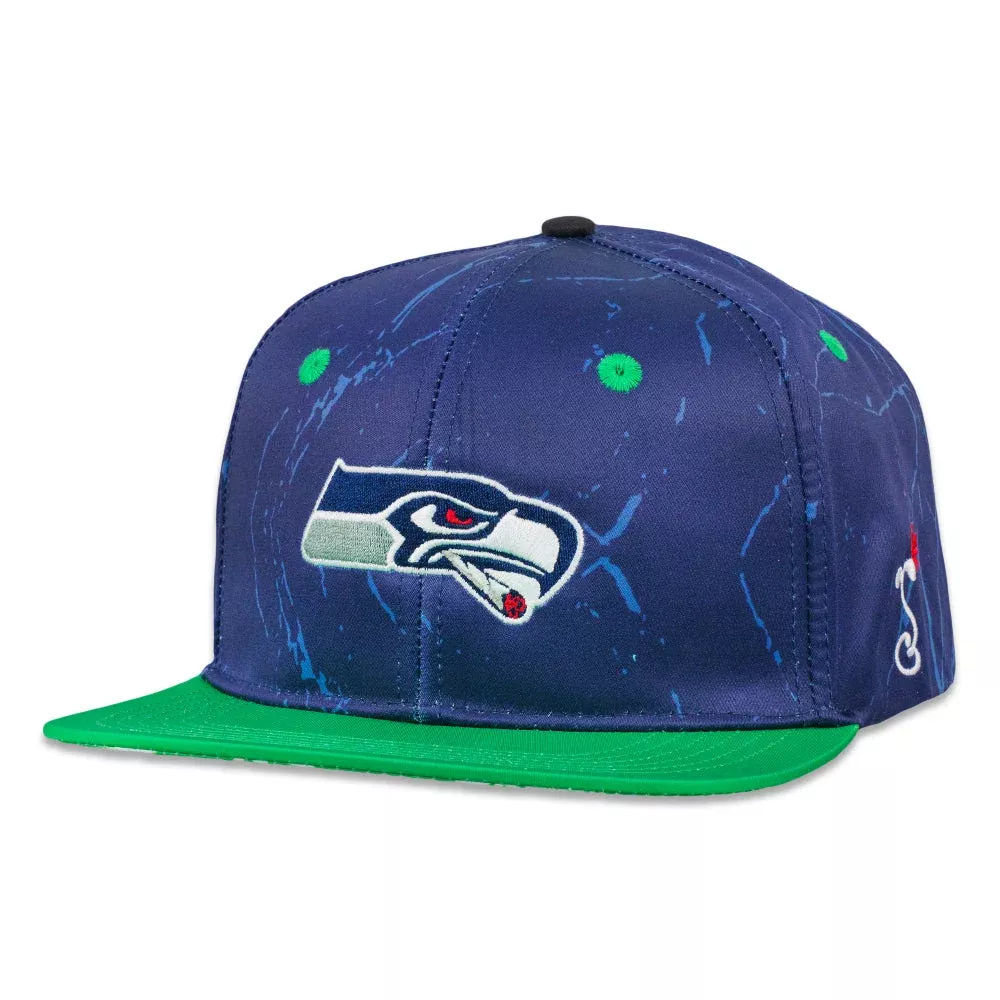 Seattle Stonedhawks Navy Snapback Hat