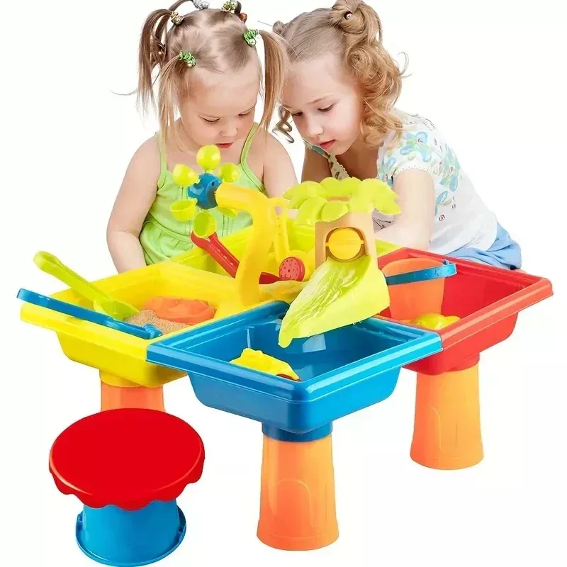 Sensory Exploration Colorful Outdoor Table for Toddlers
