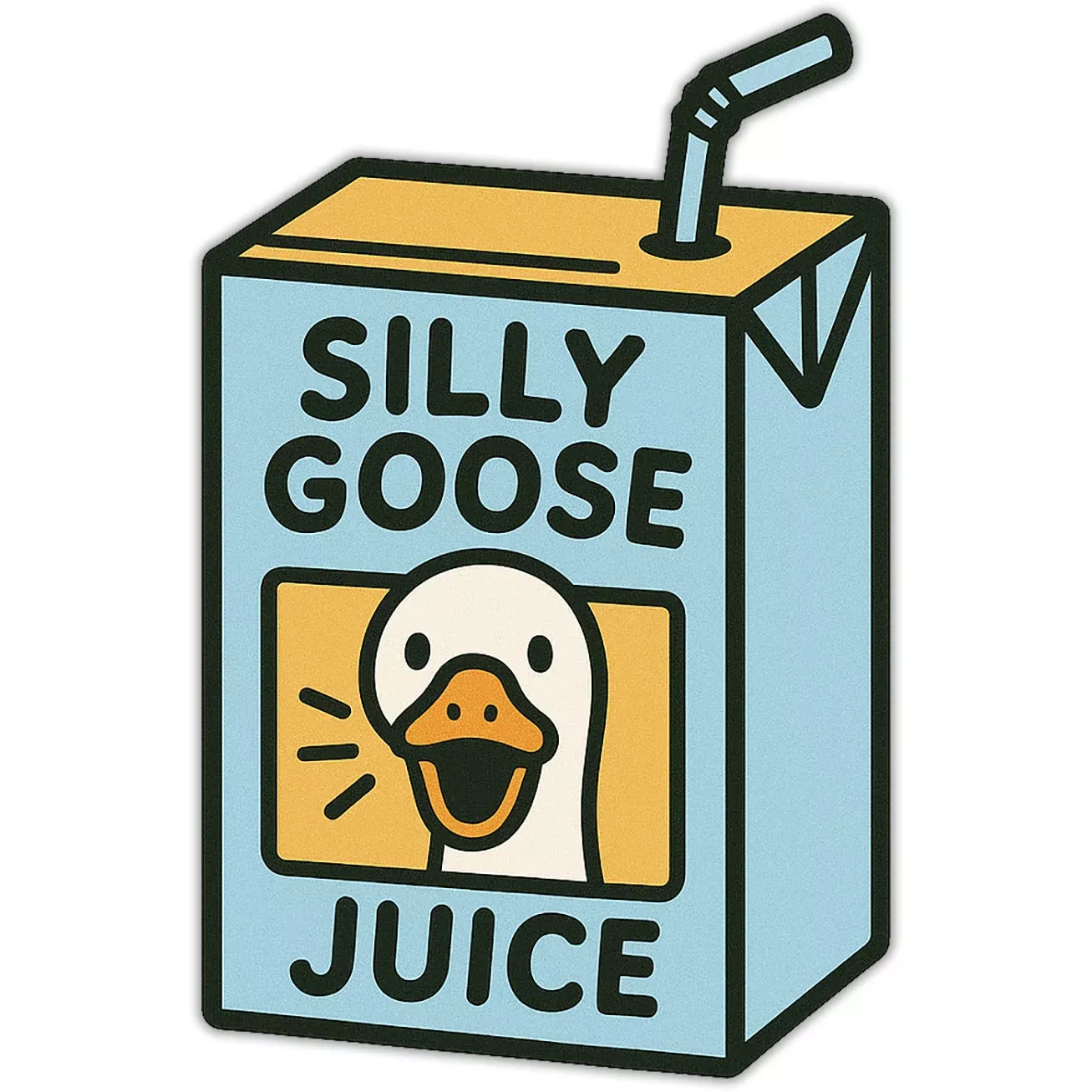 Silly Goose Juice Sticker