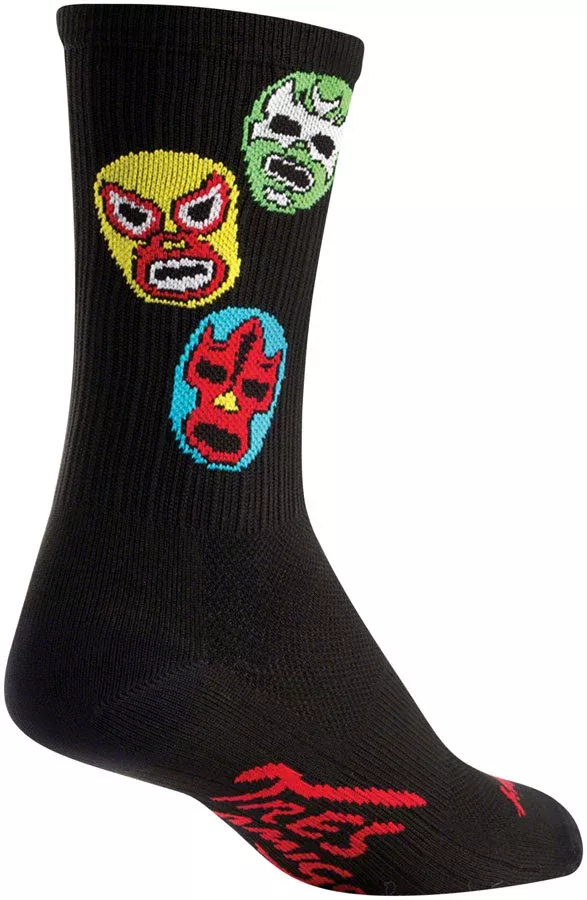 SockGuy SGX Three Amigos Socks - 6" Black Large/X-Large
