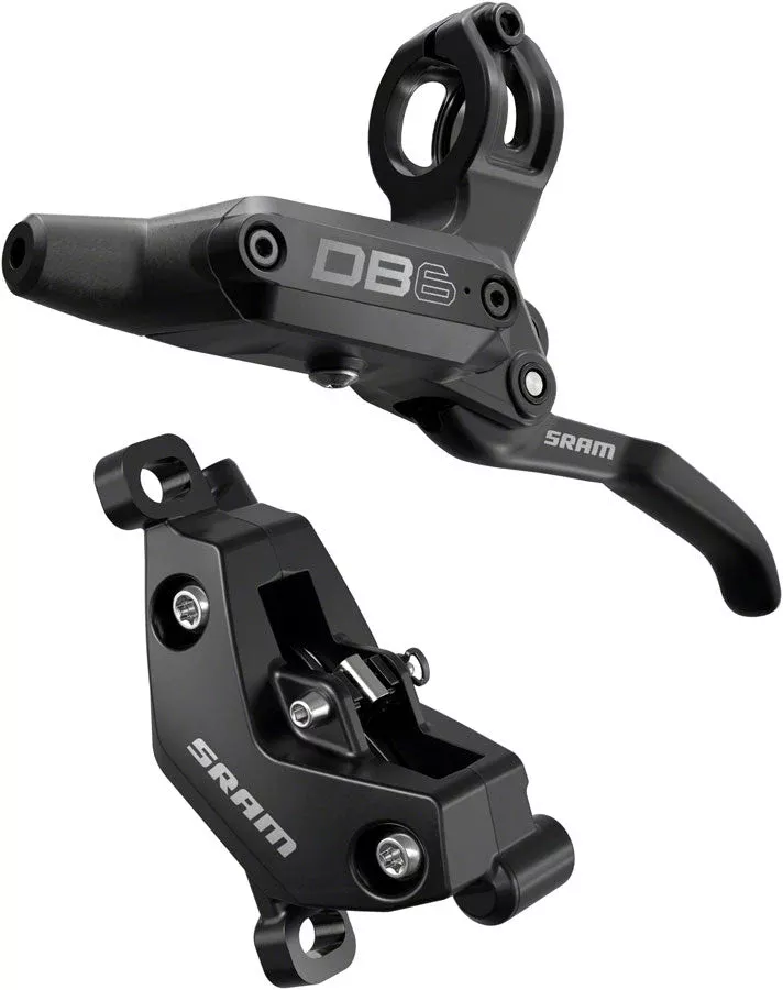 SRAM DB6 Disc Brake Lever - Left Front Rear 2000mm Hose Post Mount 4-Piston Aluminum Lever Diffusion BLK A1