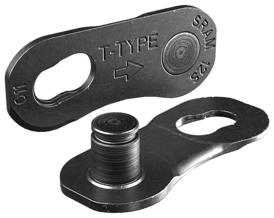 SRAM Eagle T-Type PowerLock Flattop Connector Link - 12-Speed For Eagle T-Type Flattop Chain Only BLK 4 Pack
