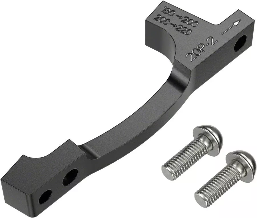 SRAM Post Bracket 20 P 2 Disc Brake Adaptor - For 200mm 220mm Rotors Only Includes Bracket Titanium Bolts