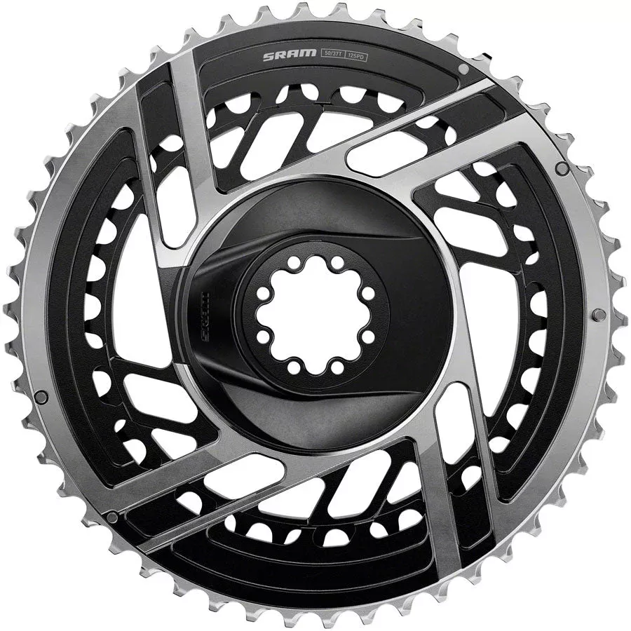 SRAM RED 2x Chainring Kit - 50/37t 2x12-Speed 8-Bolt Direct Mount BLK/Silver E1