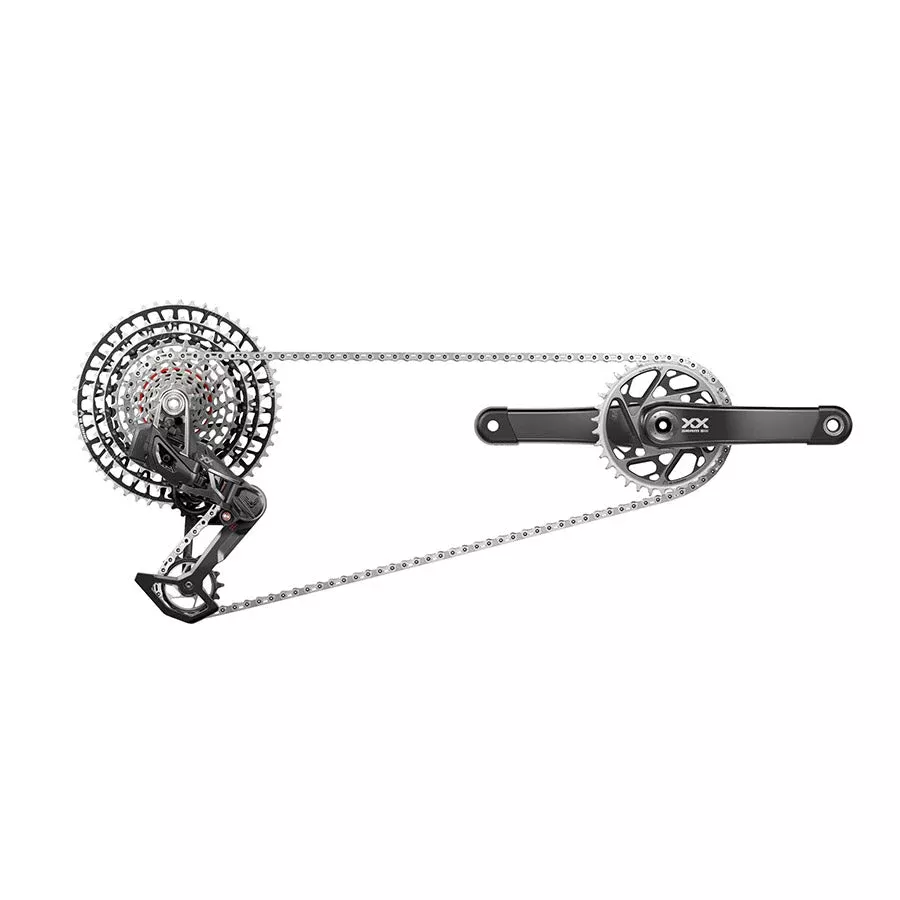 SRAM XX SL T-Type Eagle AXS Groupset 175mm Blk D2