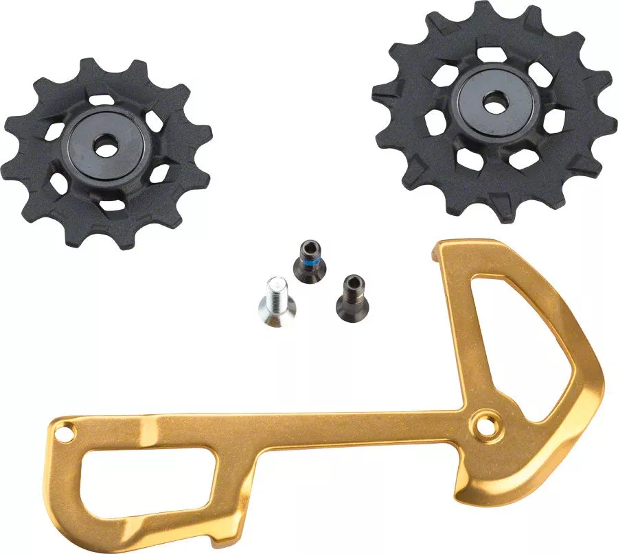 SRAM XX1 Eagle Ceramic Bearing Pulleys and Gold Inner Cage