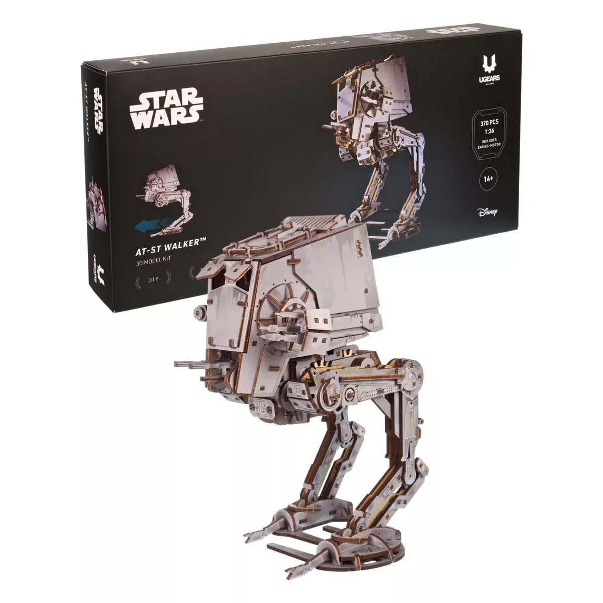 Star Wars AT-ST Walker 3D Wooden Puzzle Mechanical Model Kit