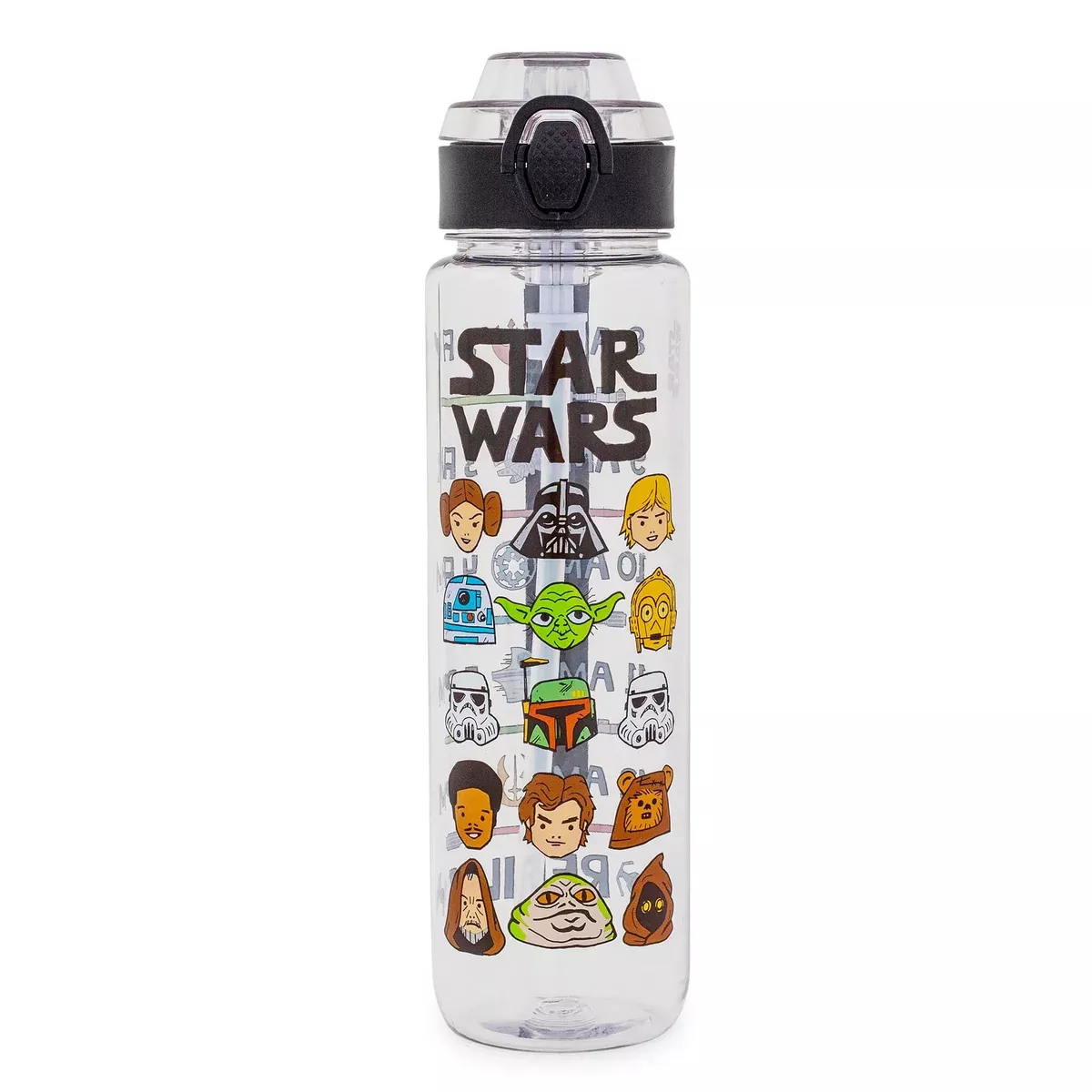 Star Wars - Characters 33-Ounce Plastic Water Bottle with Timetable