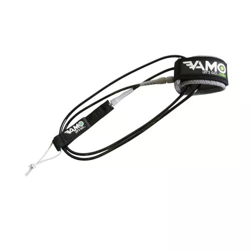 Straight 6' Stubby Surf Leash - Gray