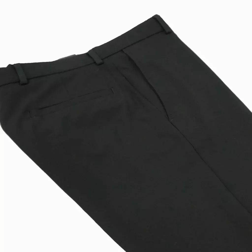 Stretch Golf Black Slim Fit Pants