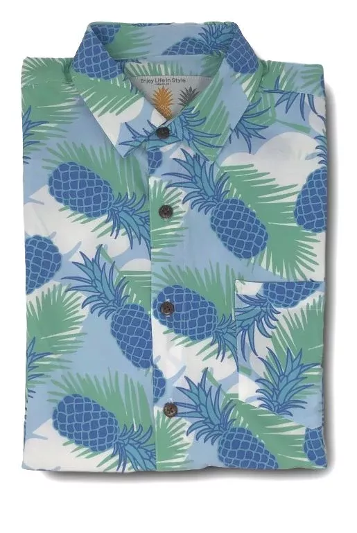 Super Stretch - Pineapple Cool Hawaiian Shirt