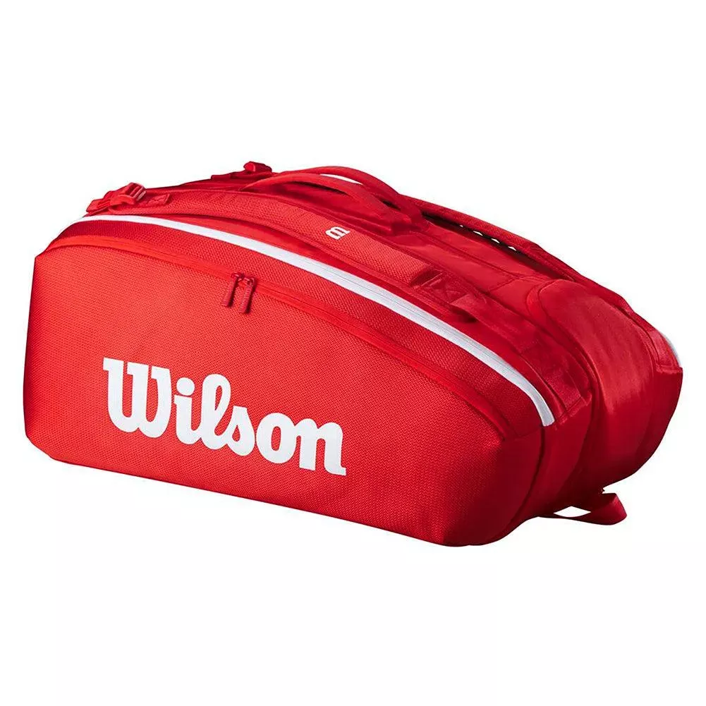 Super Tour 2025 15 Pack Tennis Bag Red