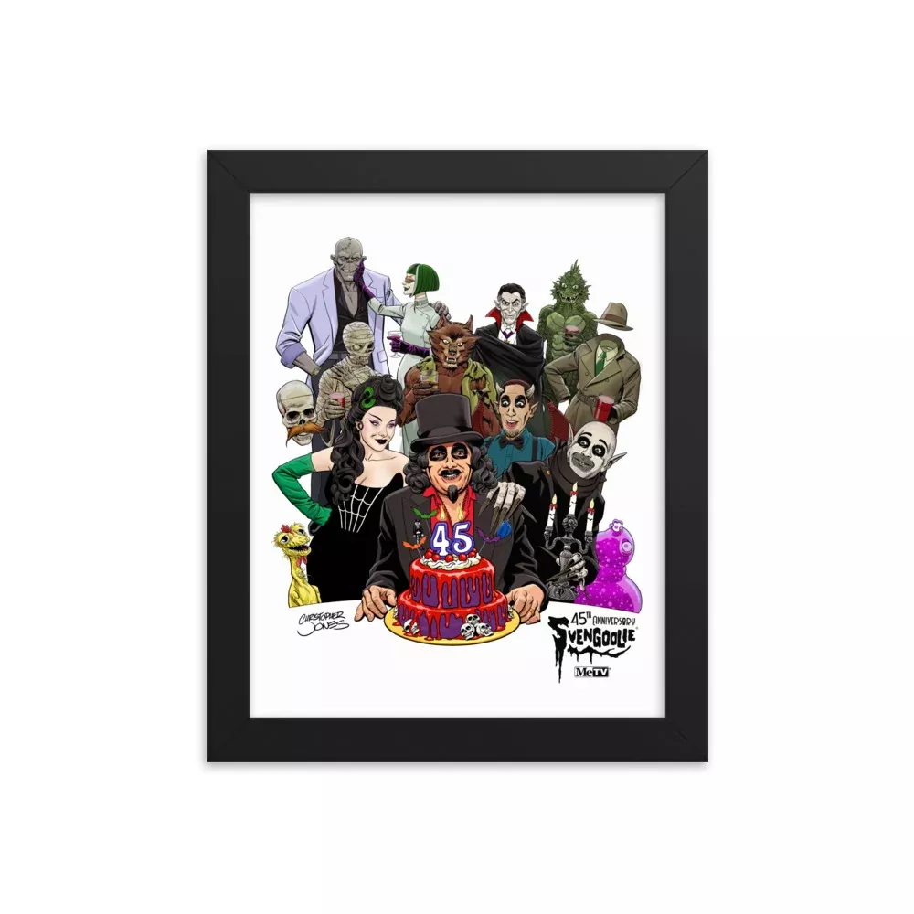Svengoolie 45th Anniversary Art Print by Christopher Jones