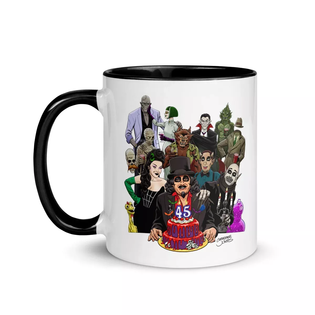 Svengoolie 45th Anniversary Ceramic Mug by Christopher Jones
