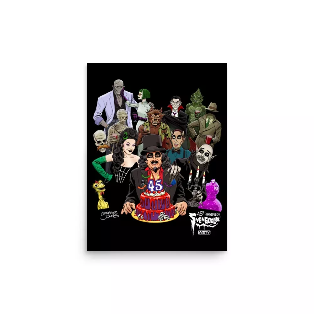 Svengoolie 45th Anniversary Poster by Christopher Jones